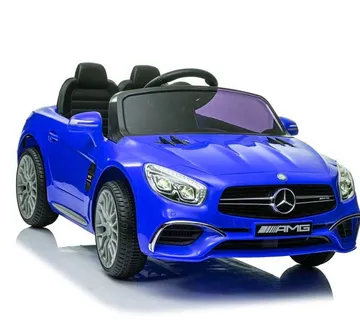 Licencirani auto na akumulator Mercedes SL65 S LCD - plavi/lakirani - cover