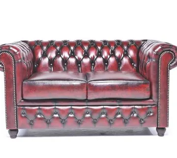 Chesterfield Dvosjed Original Leather | 2-sjedišta | Wash Off Red - cover