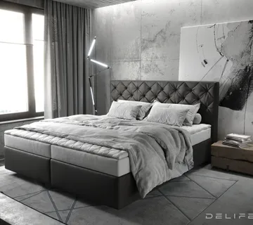 Box spring krevet Dream-Great s madracem i nadmadracem-Chesterfield - cover
