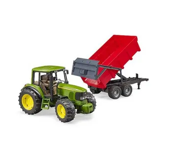 Bruder traktor John Deere 6920 + crvena prikolica - cover