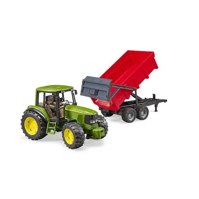 Bruder traktor John Deere 6920 + crvena prikolica - cover