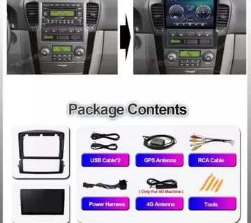 Kia Sorento 2004 - 2008 ORIGINAL radio multimedija navigacija GPS WIFI - cover