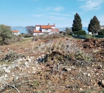 Labin, okolica, građevinsko zemljište sa pogledom na more - cover