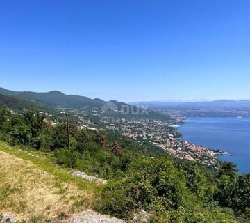 OPATIJA, LOVRAN - Prostrano zemljište s pogledom na more - cover