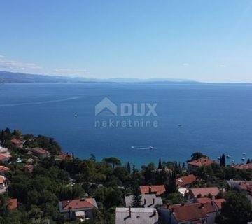 OPATIJA, VOLOSKO - građevinsko zemljište s pogledom na more za 3 vile / 3 apartmanske kuće - cover