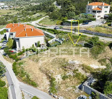 Nerežišća, Brač, građevinsko zemljište s pogledom, 450m2