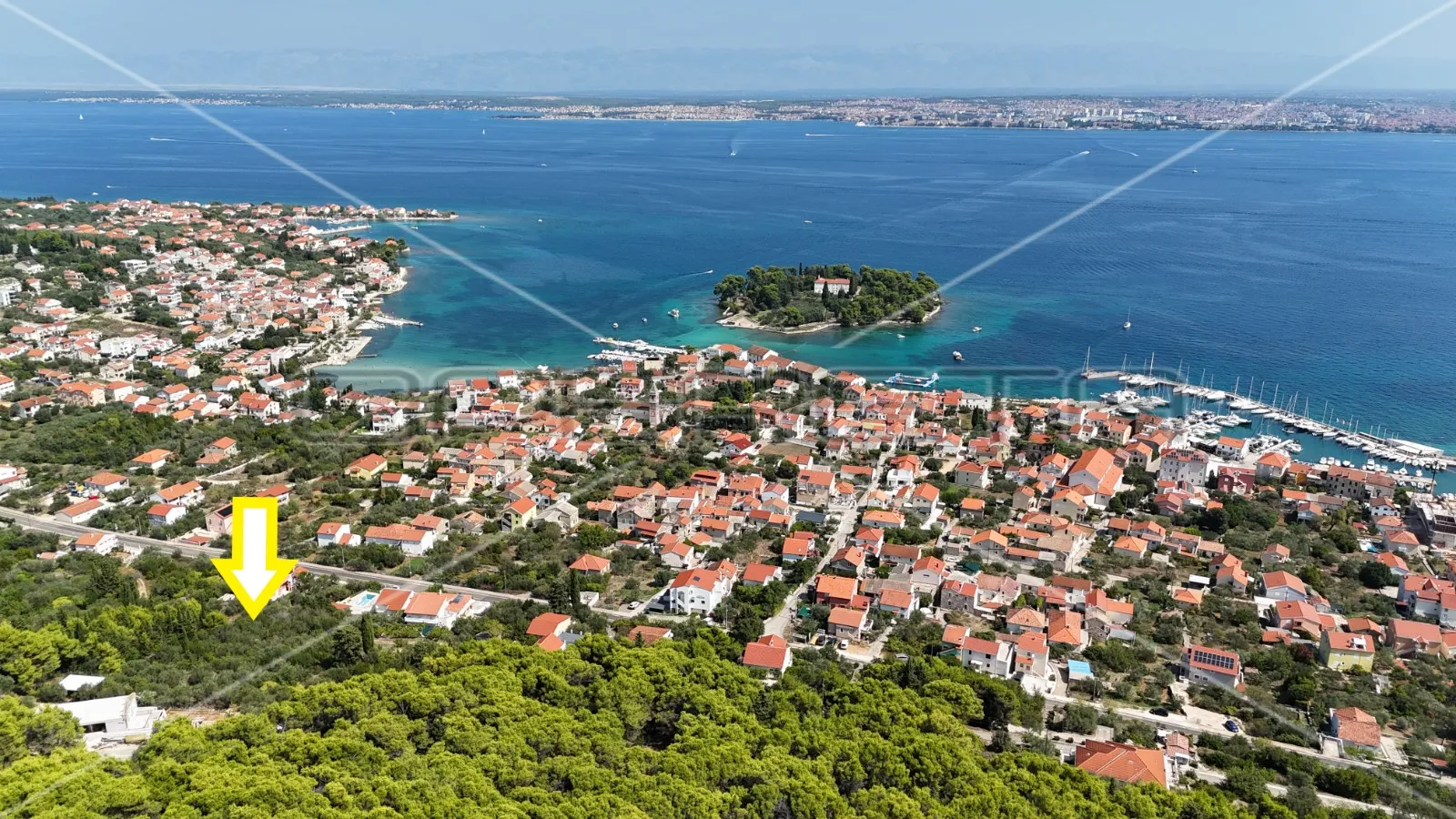 UGLJAN, PREKO – Građevinsko zemljište 536 m² s panoramskim pogledom na more i Za - cover