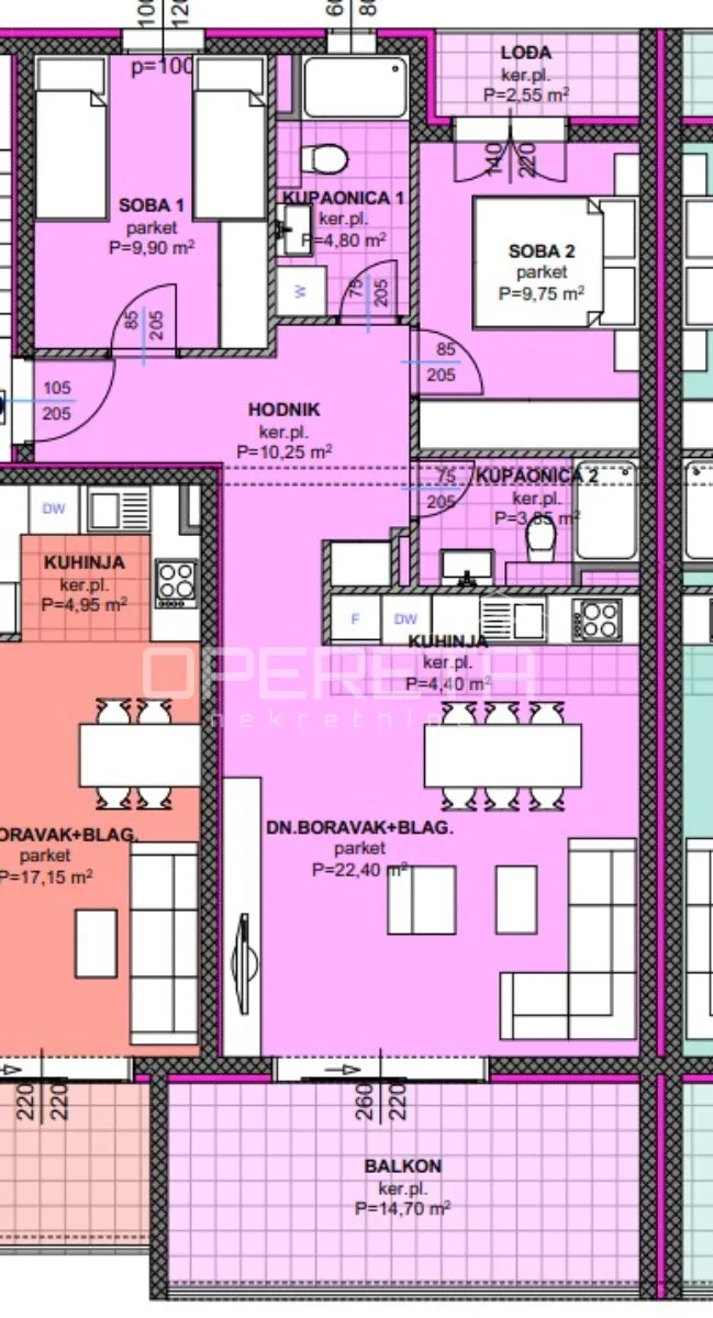 Novogradnja Makarska – Dvosobni stan 82,60 m² s balkonom i pogledom na more - cover