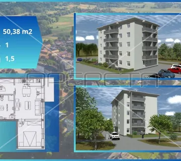 Prodaja, Stan, Ludbreg, Ulica Augosta Šenoe, 1,5s, 49m2 - cover