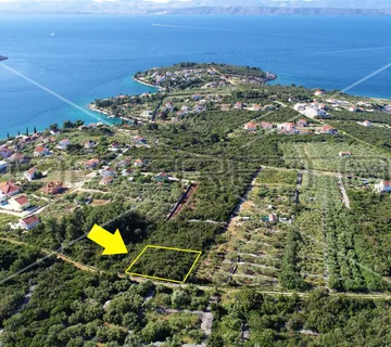 Građevinsko zemljište 997 m2, M1 namjena, pogled na more, Nečujam, otok Šolta - cover