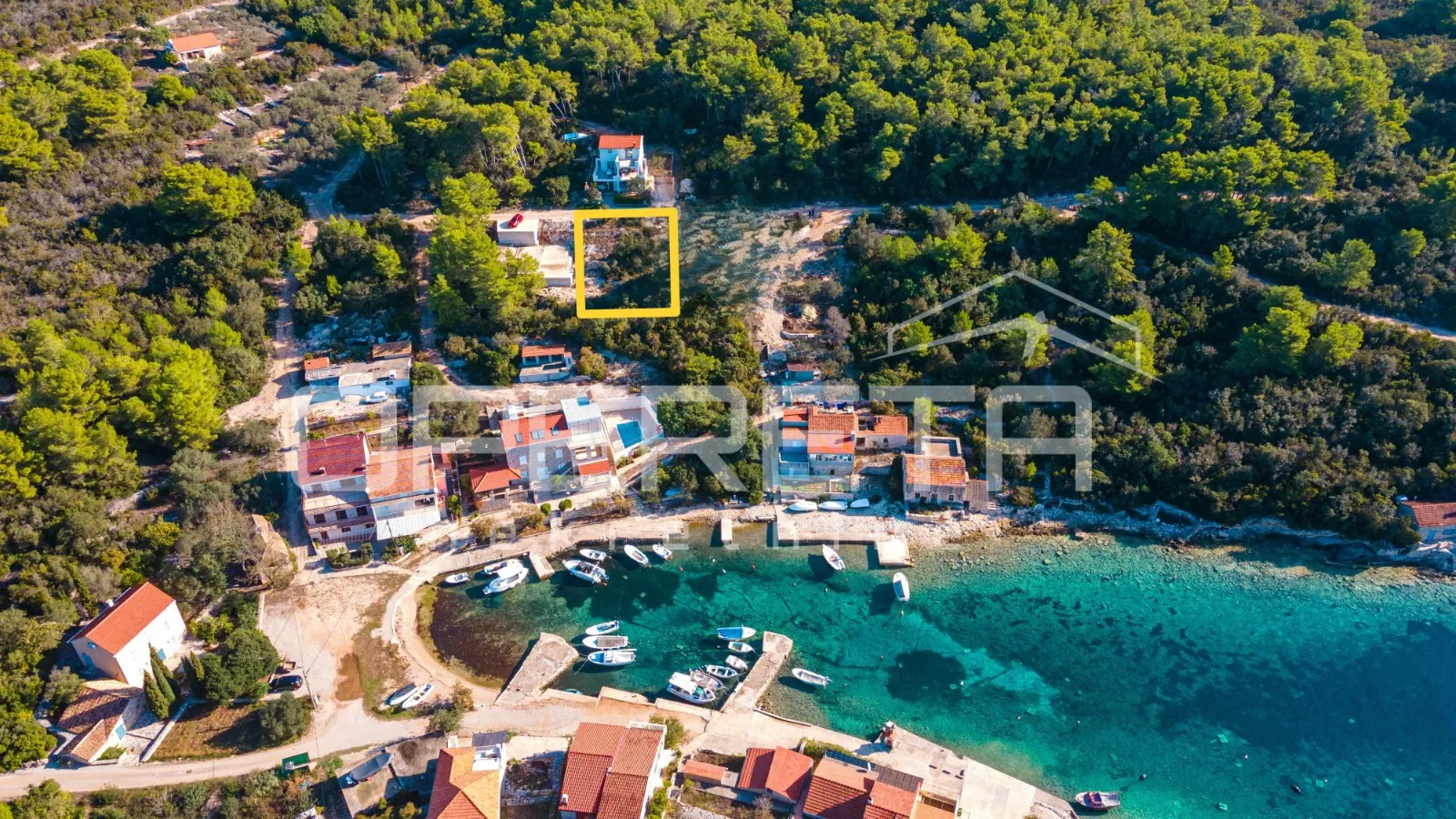 Građevinsko zemljište 340 m2 sa pogledom na more, Tri Porte, Korčula - cover