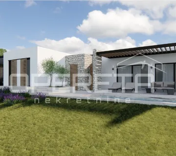 Vižinada – okolica, građevinsko zemljište 735 m² s projektom - cover