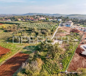 Istra, Umag okolica-zemljište s građevinskom dozvolom pogled more - cover