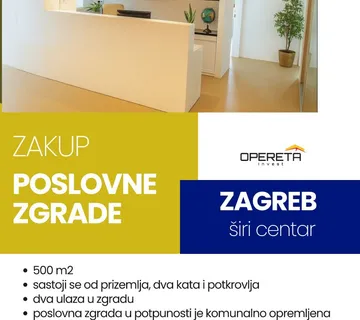 Najam, Poslovna zgrada, Centar, Centar, 500m2