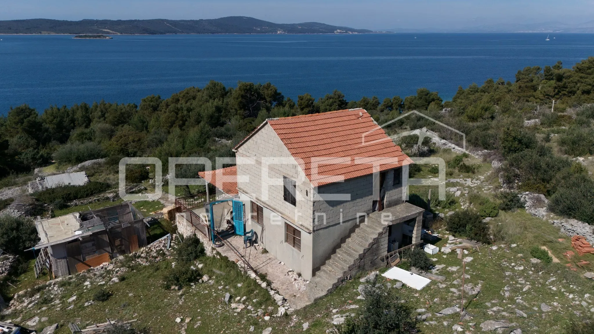 Kuća uz more s panoramskim pogledom i terasom – Milna, otok Brač - cover