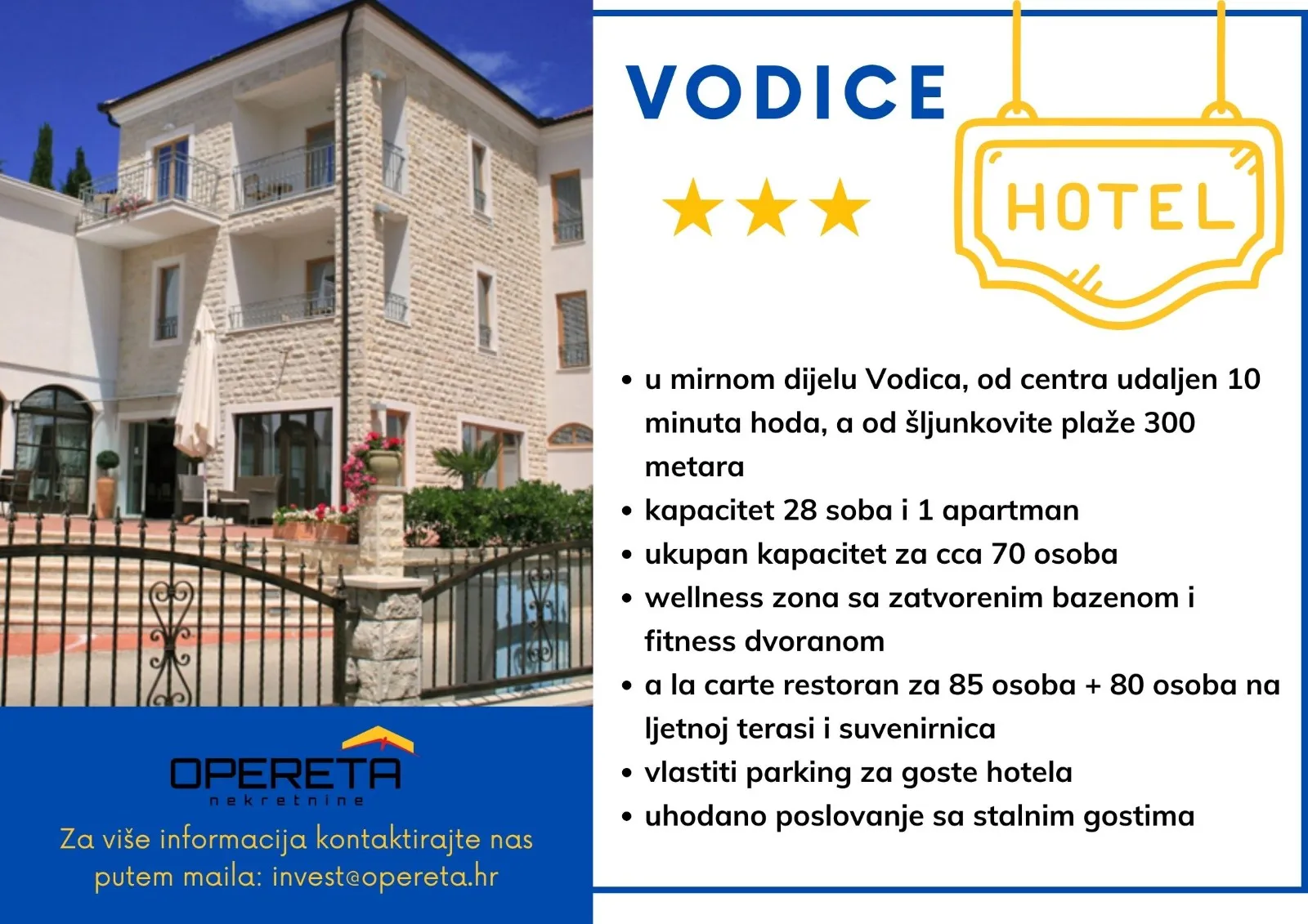 Prodaja, Hotel, Vodice, Ul. Lasan Ante Kabalera , 2080m2 - cover