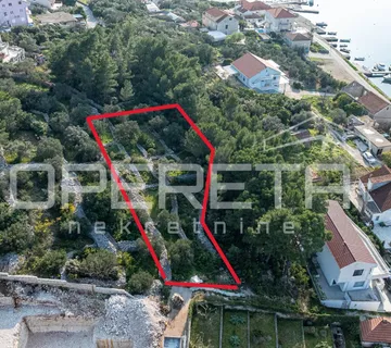 Atraktivno zemljište 507 m2, pogledom na more, Lumbarda - cover