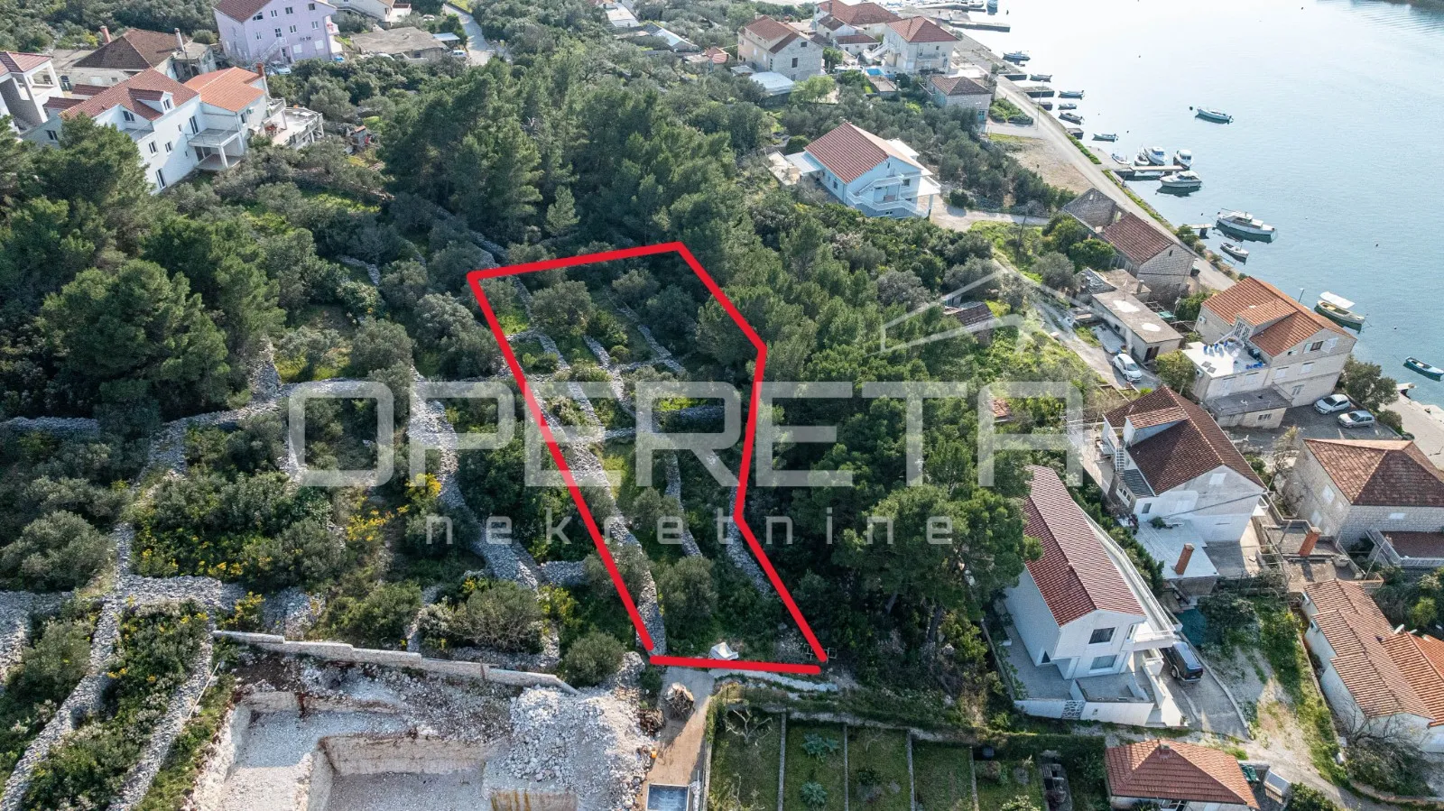 Atraktivno zemljište 507 m2, pogledom na more, Lumbarda - cover