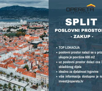 Najam, Ulični lokal, Split-Centar, Obala kneza Branimira, 600m2 - cover