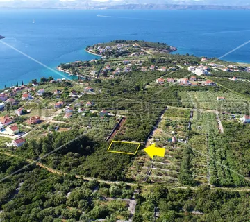 Građevinsko zemljište 884 m2, M1 namjena, pogled na more, Nečujam, otok Šolta - cover