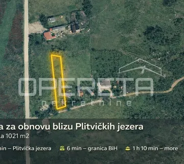Kuća za obnovu blizu NP Plitvička jezera na parceli 1021 m2 - cover