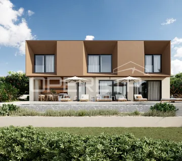 Istra, Labin okolica, predivna moderna vila u blizini mora, novogradnja, pogled - cover