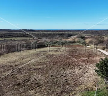 ISTRA, BUJE - građevinska parcela s otvorenim pogledom na more - cover