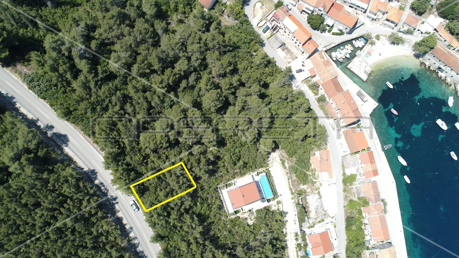 Građevinsko zemljište s pogledom na more, 420 m2, Prigradica - cover
