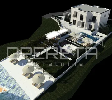 Pašman - građevinsko zemljište 1157 m², prvi red do mora - cover