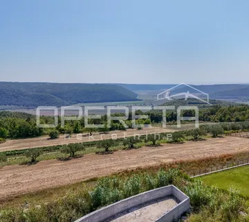 Istra, Krasica - građevinsko zemljište s projektom i dozvolom s pogledom na more - cover