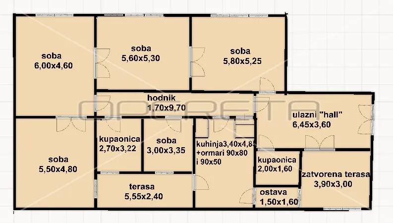 Prodaja, Stan, Centar, Gundulićeva, 5s, 183m2 - cover