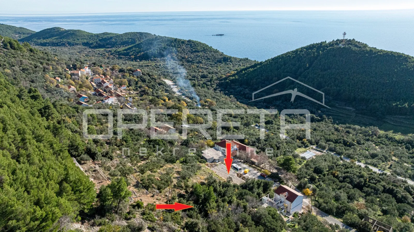 Zemljište od 1108m2 s pogledom na more, Babino Polje, Mljet - cover