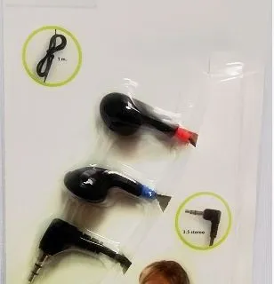 Audio stereo slušalice s 3.5 mm konektorom (1.2 m, crne) - cover