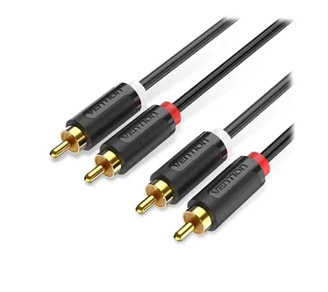 Vention Audio kabel (1.5m, 2x RCA na 2x RCA, crni) - cover