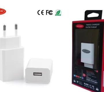 Optimus 5W punjač za mobitele i tablete (5V/1A, USB-A, bijeli) - cover