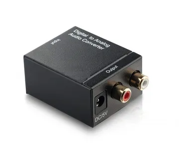 Optimus Audio Konverter (Digitalni na Analogni RCA, crni) - cover