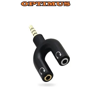 Optimus Audio kabel (5m, 3.5mm Muški na 2x RCA Muški, crni) - cover