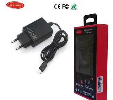 Optimus 10W punjač za tablete i mobitele (5V/2A, Micro USB, crni) - cover