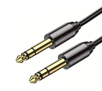 Optimus Audio kabel (10m, 6.3mm Stereo Muški na Muški, crni) - cover