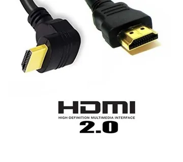 Optimus HDMI kabel (1.5m, HDMI Muški na Muški 2.0v, 90° kutni, crni) - cover