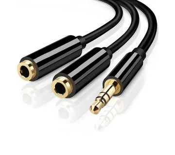 Optimus Audio kabel (3m, 3.5mm Muški na 6.3mm Muški, crni) - cover