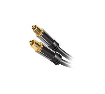 Optimus Optički kabel (3m, Toslink Muški na Muški, pleteni, crni) - cover