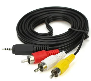 Optimus Audio&amp;Video kabel (1.5m, 3.5mm Muški na 3x RCA Muški, crni) - cover