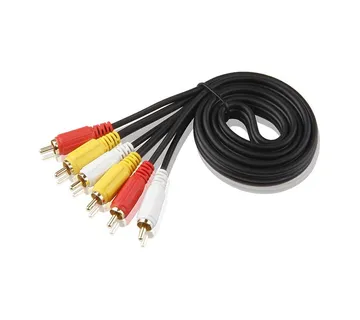 G&amp;BL Audio&amp;Video kabel (1.5m, 3x RCA na 3x RCA Muški, crni) - cover