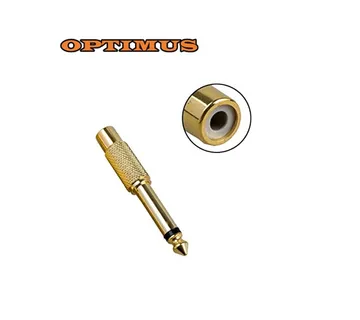 Optimus Audio Adapter (6.3mm mono muški na RCA ženski, crni) - cover