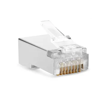 Optimus Modularni Konektor (10 kom.) (Cat6a SFTP RJ45, srebrni) - cover