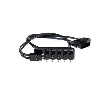 Molex Razdjelni Kabel (4-pin, 1 na 5, 40cm, crni) - cover
