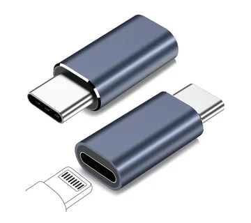 Optimus USB-C na Lightning adapter (sivi) - cover