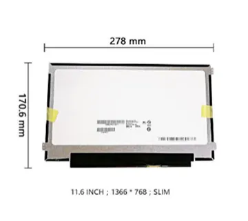 Ekran za laptop 11.6" LED Slim 1366x768 30pin (B116XTN02.2) - cover