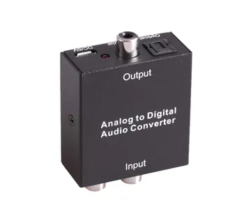 Optimus Audio Konverter (Analogni na Digitalni, RCA/3.5mm na Toslink/Coaxial, crni) - cover